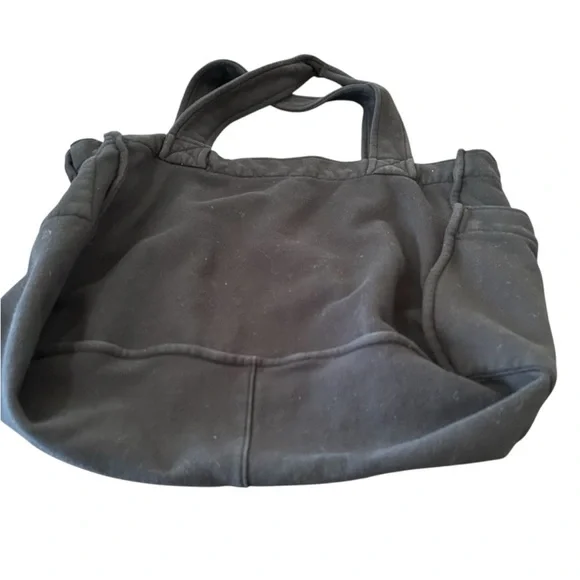 Feel Good T Shirt Company Casual Black ContemporaryTote Bag w/side pocket soft - Picture 4 of 8